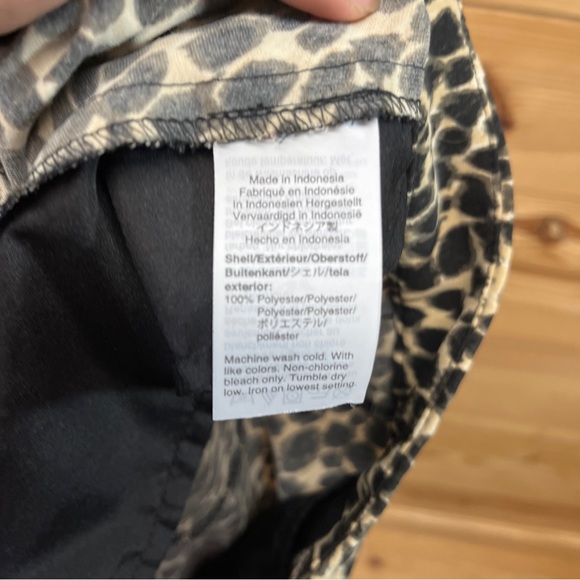 J Crew Jamie Pant 00 Animal Print Pull On Elastic Waist Poly Pockets Taper B144 - Picture 11 of 13